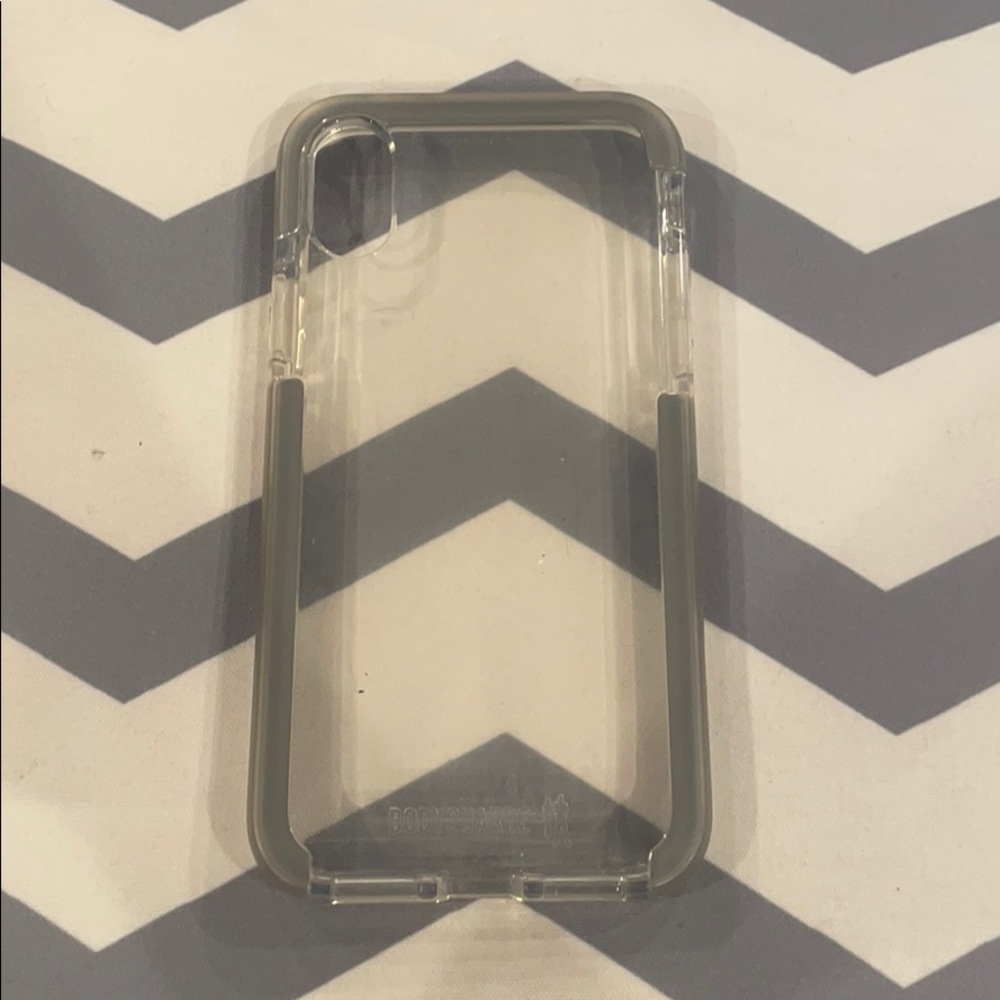 BodyGuardz Clear & Grey IPhone X case